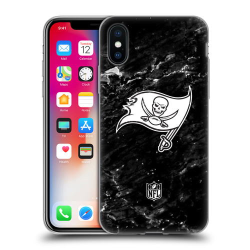 NFL Tampa Bay Buccaneers Artwork Marble Soft Gel Case for Apple iPhone X / iPhone XS