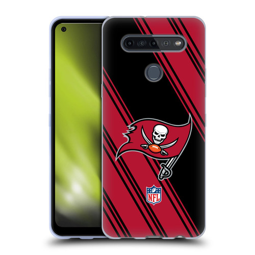 NFL Tampa Bay Buccaneers Artwork Stripes Soft Gel Case for LG K51S