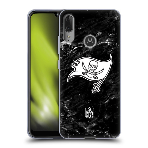 NFL Tampa Bay Buccaneers Artwork Marble Soft Gel Case for Motorola Moto E6 Plus