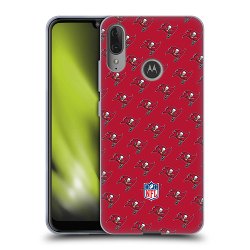 NFL Tampa Bay Buccaneers Artwork Patterns Soft Gel Case for Motorola Moto E6 Plus