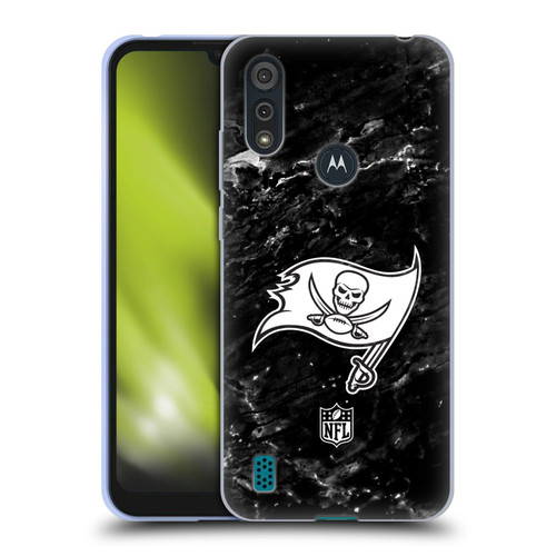 NFL Tampa Bay Buccaneers Artwork Marble Soft Gel Case for Motorola Moto E6s (2020)