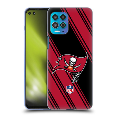 NFL Tampa Bay Buccaneers Artwork Stripes Soft Gel Case for Motorola Moto G100