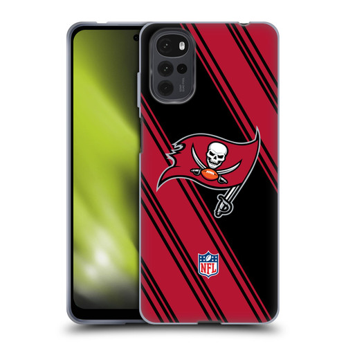 NFL Tampa Bay Buccaneers Artwork Stripes Soft Gel Case for Motorola Moto G22