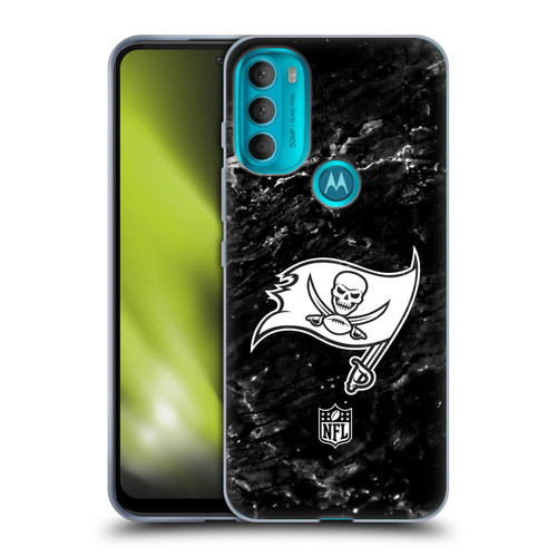 NFL Tampa Bay Buccaneers Artwork Marble Soft Gel Case for Motorola Moto G71 5G