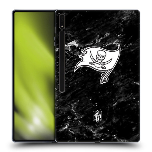 NFL Tampa Bay Buccaneers Artwork Marble Soft Gel Case for Samsung Galaxy Tab S8 Ultra