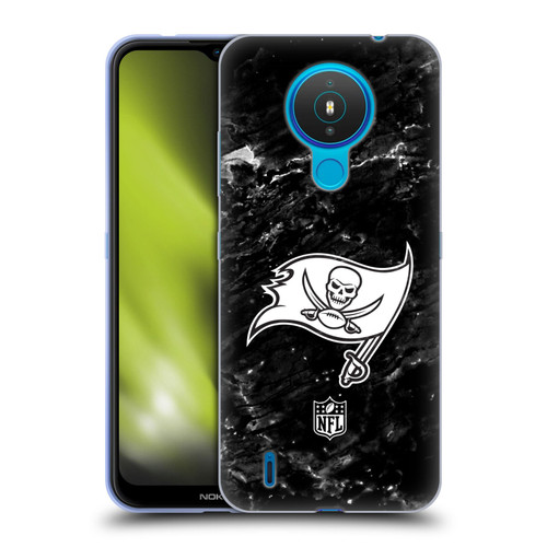 NFL Tampa Bay Buccaneers Artwork Marble Soft Gel Case for Nokia 1.4