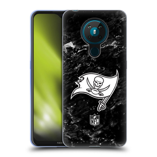 NFL Tampa Bay Buccaneers Artwork Marble Soft Gel Case for Nokia 5.3