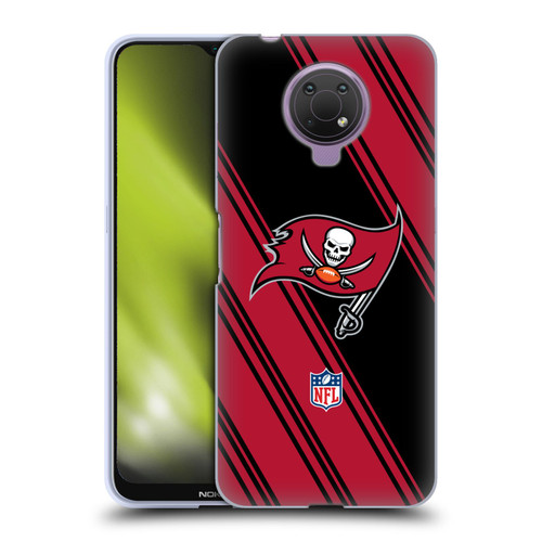 NFL Tampa Bay Buccaneers Artwork Stripes Soft Gel Case for Nokia G10
