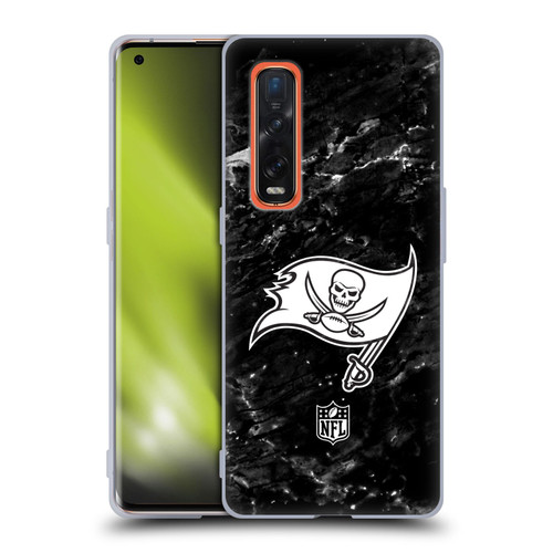 NFL Tampa Bay Buccaneers Artwork Marble Soft Gel Case for OPPO Find X2 Pro 5G
