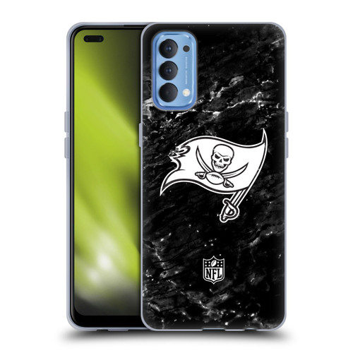 NFL Tampa Bay Buccaneers Artwork Marble Soft Gel Case for OPPO Reno 4 5G
