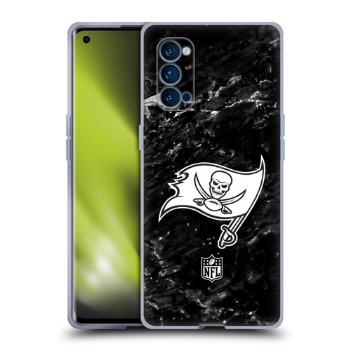 NFL Tampa Bay Buccaneers Artwork Marble Soft Gel Case for OPPO Reno 4 Pro 5G
