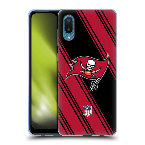 NFL Tampa Bay Buccaneers Artwork Stripes Soft Gel Case for Samsung Galaxy A02/M02 (2021)