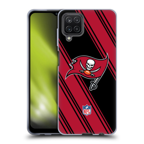 NFL Tampa Bay Buccaneers Artwork Stripes Soft Gel Case for Samsung Galaxy A12 (2020)