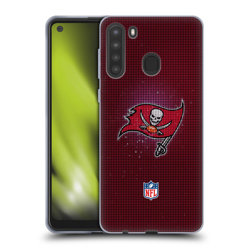 NFL Tampa Bay Buccaneers Artwork LED Soft Gel Case for Samsung Galaxy A21 (2020)