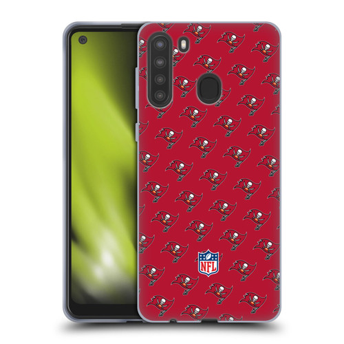 NFL Tampa Bay Buccaneers Artwork Patterns Soft Gel Case for Samsung Galaxy A21 (2020)