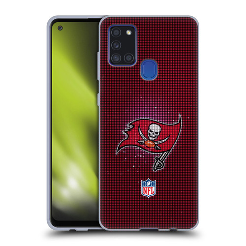 NFL Tampa Bay Buccaneers Artwork LED Soft Gel Case for Samsung Galaxy A21s (2020)