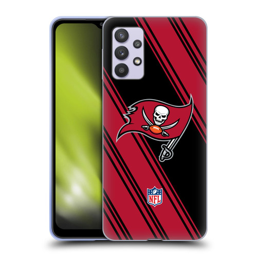 NFL Tampa Bay Buccaneers Artwork Stripes Soft Gel Case for Samsung Galaxy A32 5G / M32 5G (2021)