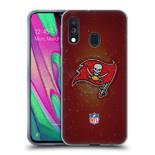 NFL Tampa Bay Buccaneers Artwork LED Soft Gel Case for Samsung Galaxy A40 (2019)