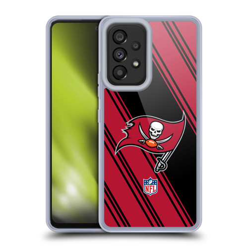 NFL Tampa Bay Buccaneers Artwork Stripes Soft Gel Case for Samsung Galaxy A53 5G (2022)