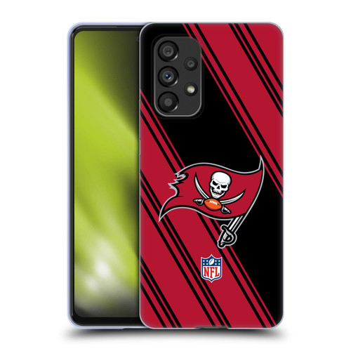 NFL Tampa Bay Buccaneers Artwork Stripes Soft Gel Case for Samsung Galaxy A53 5G (2022)