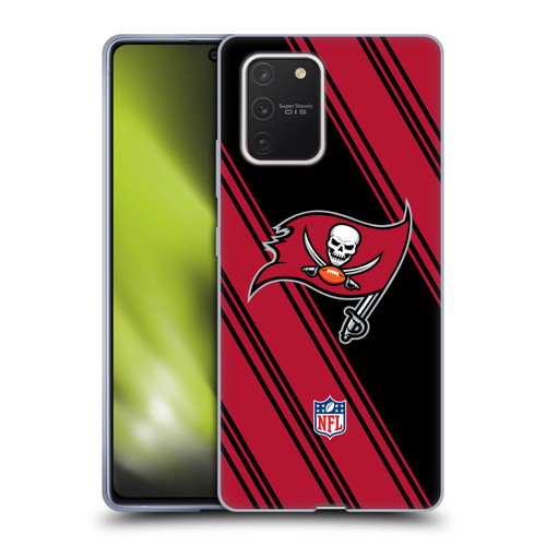 NFL Tampa Bay Buccaneers Artwork Stripes Soft Gel Case for Samsung Galaxy S10 Lite