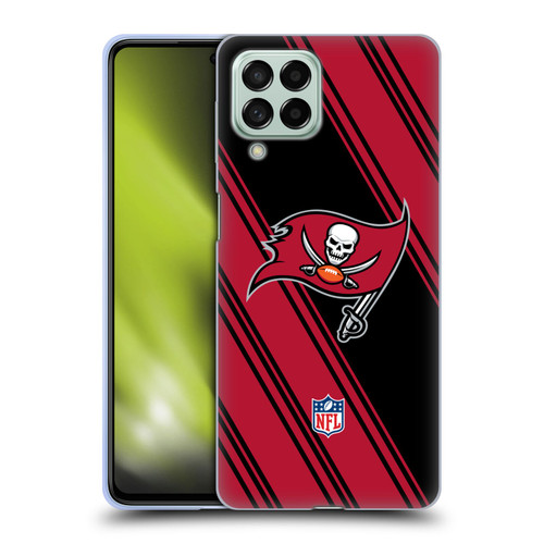 NFL Tampa Bay Buccaneers Artwork Stripes Soft Gel Case for Samsung Galaxy M53 (2022)