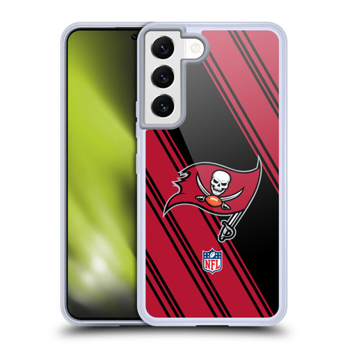 NFL Tampa Bay Buccaneers Artwork Stripes Soft Gel Case for Samsung Galaxy S22 5G