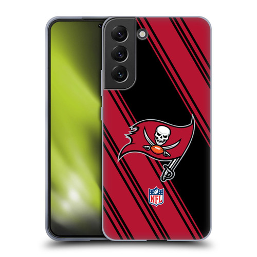 NFL Tampa Bay Buccaneers Artwork Stripes Soft Gel Case for Samsung Galaxy S22+ 5G
