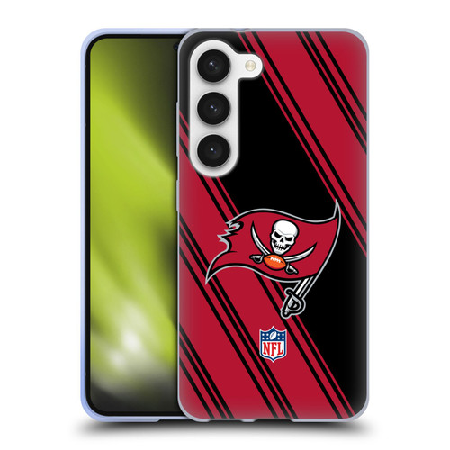 NFL Tampa Bay Buccaneers Artwork Stripes Soft Gel Case for Samsung Galaxy S23 5G