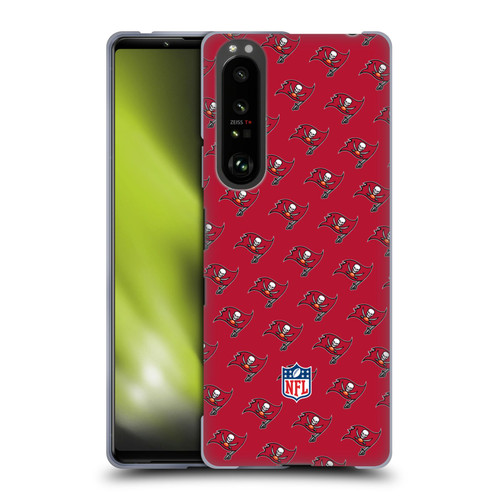NFL Tampa Bay Buccaneers Artwork Patterns Soft Gel Case for Sony Xperia 1 III