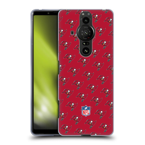 NFL Tampa Bay Buccaneers Artwork Patterns Soft Gel Case for Sony Xperia Pro-I