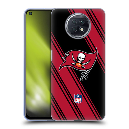 NFL Tampa Bay Buccaneers Artwork Stripes Soft Gel Case for Xiaomi Redmi Note 9T 5G