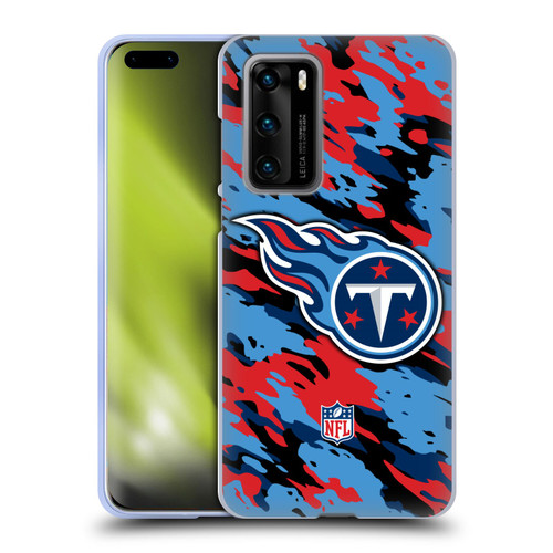 NFL Tennessee Titans Logo Camou Soft Gel Case for Huawei P40 5G