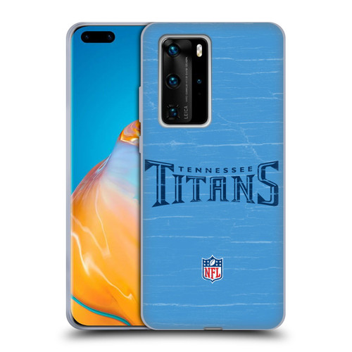 NFL Tennessee Titans Logo Distressed Look Soft Gel Case for Huawei P40 Pro / P40 Pro Plus 5G