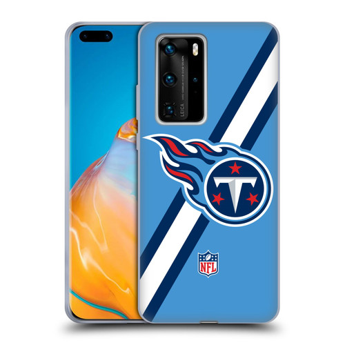 NFL Tennessee Titans Logo Stripes Soft Gel Case for Huawei P40 Pro / P40 Pro Plus 5G