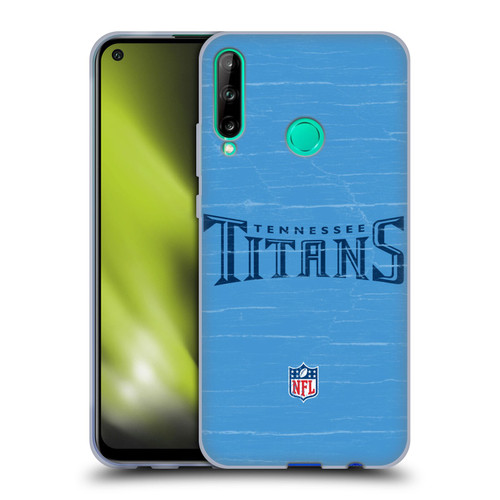 NFL Tennessee Titans Logo Distressed Look Soft Gel Case for Huawei P40 lite E