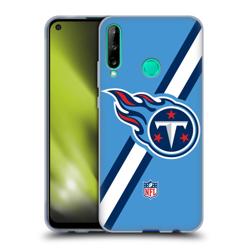 NFL Tennessee Titans Logo Stripes Soft Gel Case for Huawei P40 lite E