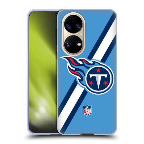 NFL Tennessee Titans Logo Stripes Soft Gel Case for Huawei P50