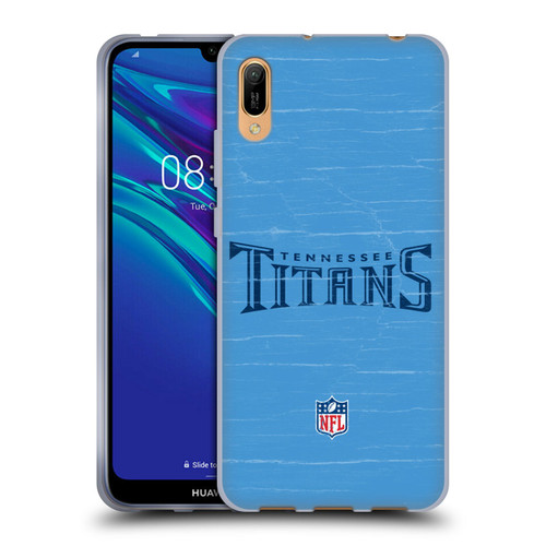 NFL Tennessee Titans Logo Distressed Look Soft Gel Case for Huawei Y6 Pro (2019)