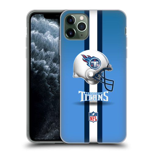 NFL Tennessee Titans Logo Helmet Soft Gel Case for Apple iPhone 11 Pro Max
