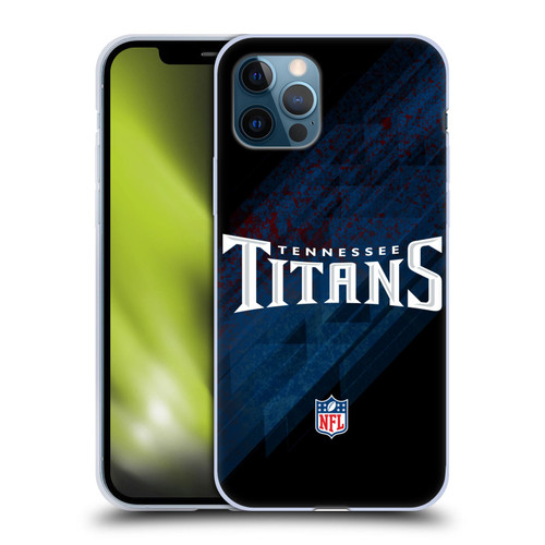 NFL Tennessee Titans Logo Blur Soft Gel Case for Apple iPhone 12 / iPhone 12 Pro