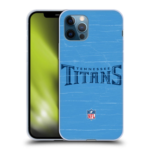 NFL Tennessee Titans Logo Distressed Look Soft Gel Case for Apple iPhone 12 / iPhone 12 Pro