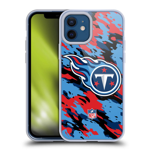 NFL Tennessee Titans Logo Camou Soft Gel Case for Apple iPhone 12 / iPhone 12 Pro