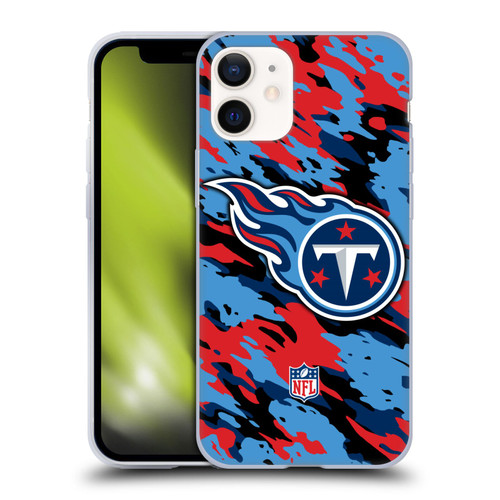 NFL Tennessee Titans Logo Camou Soft Gel Case for Apple iPhone 12 Mini