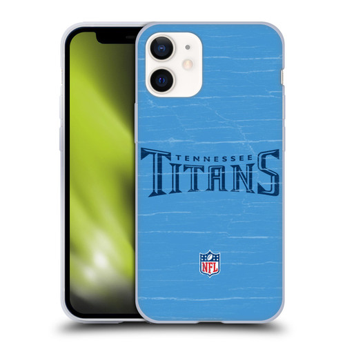 NFL Tennessee Titans Logo Distressed Look Soft Gel Case for Apple iPhone 12 Mini