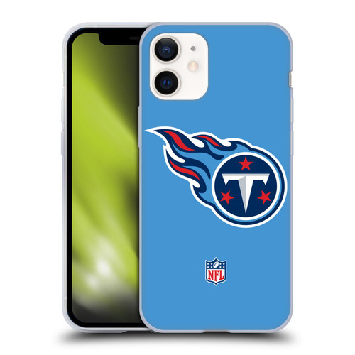 NFL Tennessee Titans Logo Plain Soft Gel Case for Apple iPhone 12 Mini