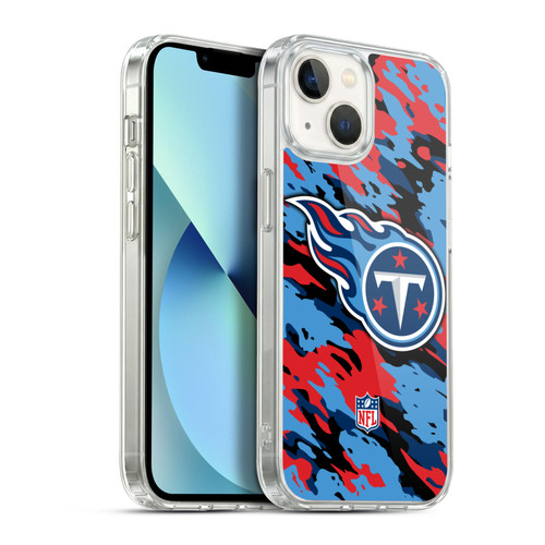 NFL Tennessee Titans Logo Camou Soft Gel Case for Apple iPhone 13
