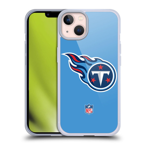 NFL Tennessee Titans Logo Plain Soft Gel Case for Apple iPhone 13