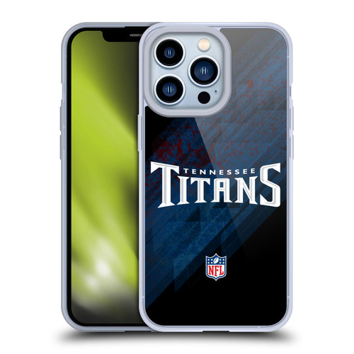 NFL Tennessee Titans Logo Blur Soft Gel Case for Apple iPhone 13 Pro