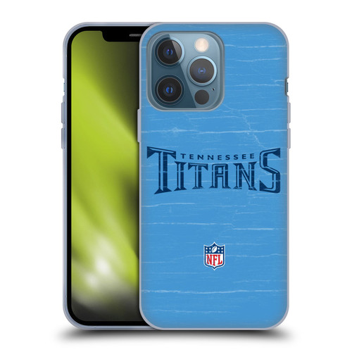 NFL Tennessee Titans Logo Distressed Look Soft Gel Case for Apple iPhone 13 Pro